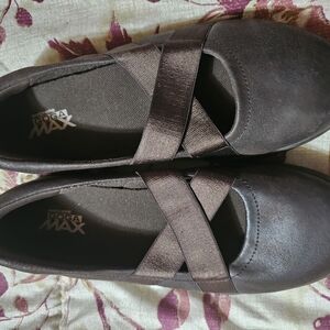 Skechers Brown Flats & Loafers with Elastic Strap